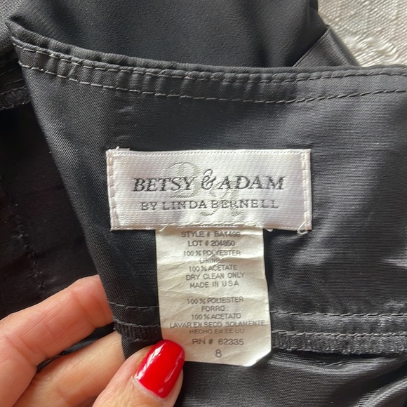 Betsy and Adam halter little black dress. Size 8. - Picture 6 of 6